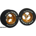 Pro Track Streter 1-1/16 x .435 Gold Drag Rear Wheels for 3/32 axle