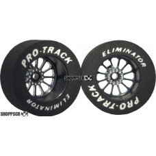 Pro Track Turbine 1-1/16 x .435 Black Drag Rear Wheels for 3/32 axle