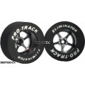 Pro Track Pro Star 1-1/16 x .435 Black Drag Rear Wheels for 3/32 axle