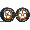 Pro Track Pro Star 1-1/16 x .435 Gold Drag Rear Wheels for 3/32 axle
