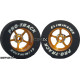 Pro Track Pro Star 1-1/16 x .435 Gold Drag Rear Wheels for 3/32 axle