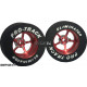 Pro Track Pro Star 1-1/16 x .435 Red Drag Rear Wheels for 3/32 axle