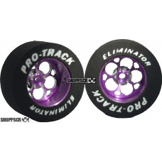 Pro Track Magnum 1-1/16 x .435 Purple Drag Rear Wheels for 3/32 axle
