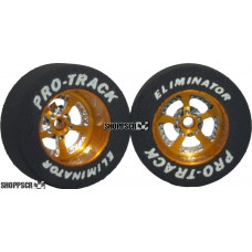 Pro Track Evolution 1-1/16 x .435 Gold Drag Rear Wheels for 3/32 axle