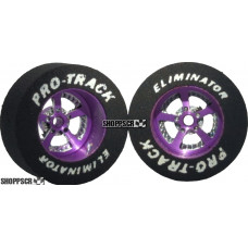 Pro Track Evolution 1-1/16 x .435 Purple Drag Rear Wheels for 3/32 axle