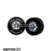 Pro Track Bulldog 1-1/16 x .435 Gray Drag Rear Wheels for 3/32 axle