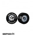 Pro Track Bulldog 1-1/16 x .435 Gray Drag Rear Wheels for 3/32 axle