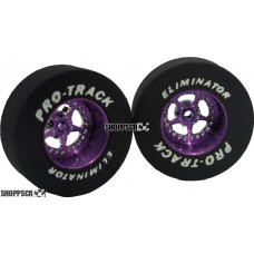 Pro Track Star 1-3/16 x .435 Purple Drag Rear Wheels for 3/32 axle
