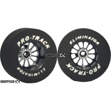 Pro Track Turbine 1-3/16 x .435 Black Drag Rear Wheels for 3/32 axle