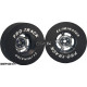 Pro Track 1-3/16 x .435 Black Daytona Drag Rear Wheels for 3/32 axle