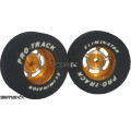 Pro Track 1-3/16 x .435 Gold Daytona Drag Rear Wheels for 3/32 axle