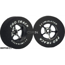 Pro Track Pro Star 1-3/16 x .435 Black Drag Rear Wheels for 3/32 axle
