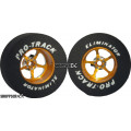 Pro Track Pro Star 1-3/16 x .435 Gold Drag Rear Wheels for 3/32 axle