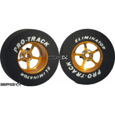Pro Track Pro Star 1-3/16 x .435 Gold Drag Rear Wheels for 3/32 axle