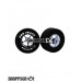Pro Track Pro Star 1-3/16 x .435 Gray Drag Rear Wheels for 3/32 axle