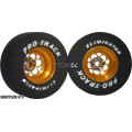 Pro Track Magnum 3D 1-3/16 x .435 Gold Drag Rear Wheels for 3/32 axle