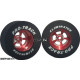 Pro Track Evolution 1-3/16 x .435 Red Drag Rear Wheels for 3/32 axle