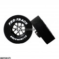 Pro Track Bulldog 1-3/16 x .435 Black Drag Rear Wheels for 3/32 axle