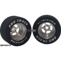 Pro Track Star 1-1/16 x .500 Plain Drag Rear Wheels for 1/8 axle