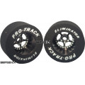 Pro Track Star 1-1/16 x .500 Black Drag Rear Wheels for 1/8 axle