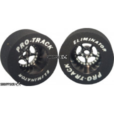 Pro Track Star 1-1/16 x .500 Black Drag Rear Wheels for 1/8 axle