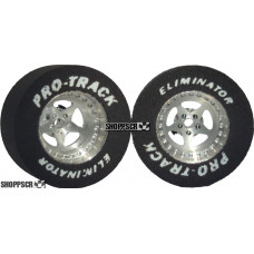 Pro Track Star 3D 1-1/16 x .500 Plain Drag Rear Wheels for 3/32 axle