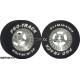 Pro Track Star 3D 1-1/16 x .500 Plain Drag Rear Wheels for 3/32 axle