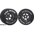Pro Track Star 3D 1-1/16 x .500 Black Drag Rear Wheels for 3/32 axle