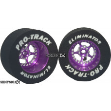 Pro Track Star 1-1/16 x .500 Purple Drag Rear Wheels for 3/32 axle