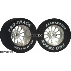 Pro Track Turbine 1-1/16 x .500 Plain Drag Rear Wheels for 3/32 axle