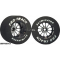 Pro Track Turbine 1-1/16 x .500 Black Drag Rear Wheels for 3/32 axle