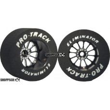 Pro Track Turbine 1-1/16 x .500 Black Drag Rear Wheels for 3/32 axle