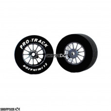 Pro Track Turbine 1-1/16 x .500 Gray Drag Rear Wheels for 3/32 axle