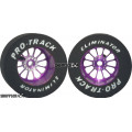 Pro Track Turbine 1-1/16 x .500 Purple Drag Rear Wheels for 3/32 axle
