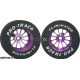 Pro Track Turbine 1-1/16 x .500 Purple Drag Rear Wheels for 3/32 axle
