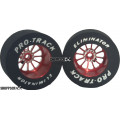 Pro Track Turbine 1-1/16 x .500 Red Drag Rear Wheels for 3/32 axle