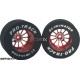 Pro Track Turbine 1-1/16 x .500 Red Drag Rear Wheels for 3/32 axle
