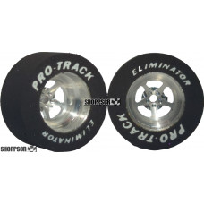 Pro Track Pro Star 3D 1-1/16 x .500 Plain Drag Rear Wheels for 3/32 axle