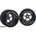 Pro Track Pro Star 1-1/16 x .500 Black Drag Rear Wheels for 3/32 axle