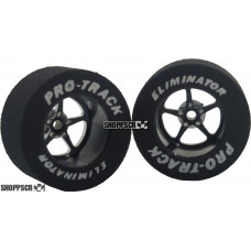 Pro Track Pro Star 1-1/16 x .500 Black Drag Rear Wheels for 3/32 axle