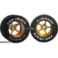 Pro Track Pro Star 1-1/16 x .500 Gold Drag Rear Wheels for 3/32 axle