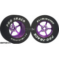 Pro Track Pro Star 1-1/16 x .500 Purple Drag Rear Wheels for 3/32 axle