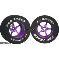 Pro Track Pro Star 1-1/16 x .500 Purple Drag Rear Wheels for 3/32 axle
