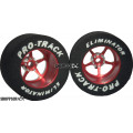 Pro Track Pro Star 1-1/16 x .500 Red Drag Rear Wheels for 3/32 axle