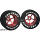 Pro Track Pro Star 1-1/16 x .500 Red Drag Rear Wheels for 3/32 axle