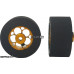 Pro Track Magnum 1-1/16 x .500 Gold Drag Rear Wheels for 3/32 axle