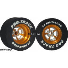 Pro Track Evolution 3D 1-1/16 x .500 Gold Drag Rear Wheels for 3/32 axle