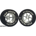 Pro Track Roadster 1-1/16 x .500 Plain Drag Rear Wheels for 3/32 axle