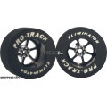 Pro Track Roadster 1-1/16 x .500 Black Drag Rear Wheels for 3/32 axle