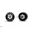 Pro Track Roadster 1-1/16 x .500 Gray Drag Rear Wheels for 3/32 axle